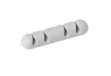 Immagine di Clip Cavoline? fermacavi - adesiva - per 4 cavi - grigio - Durable - conf. 2 pezzi
