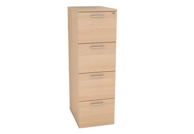 Immagine di Classificatore - 4 cassetti - 49 x 55 x 141,2 cm - faggio