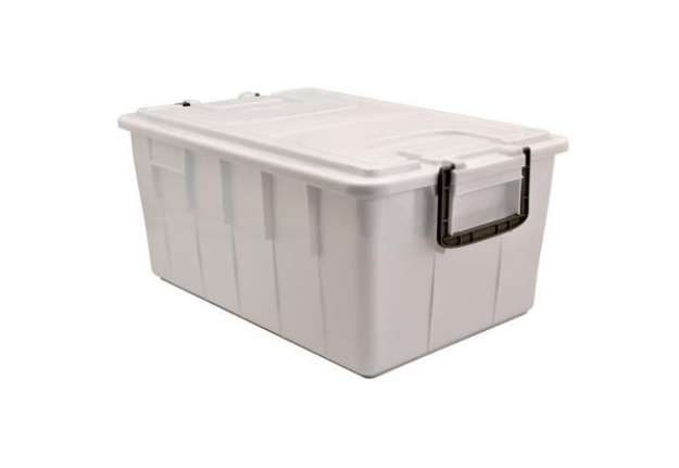 Immagine di Contenitore Foodbox con coperchio - 58x38x26 cm - 40 L - PPL riciclabile - bianco - Mobil Plastic