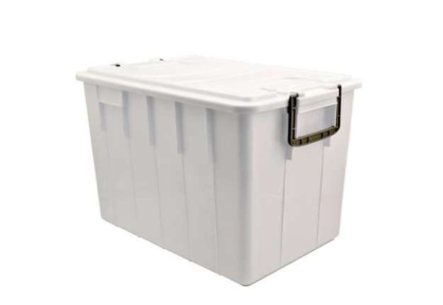 Immagine di Contenitore Foodbox con coperchio - 58x38x38 cm - 60 L - PPL riciclabile - bianco - Mobil Plastic