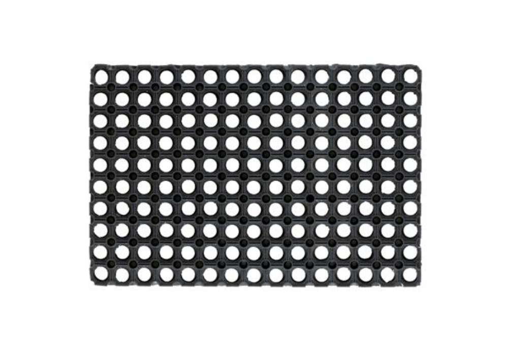 Immagine di Zerbino Gummy - 100 x 150 cm - nero - Velcoc