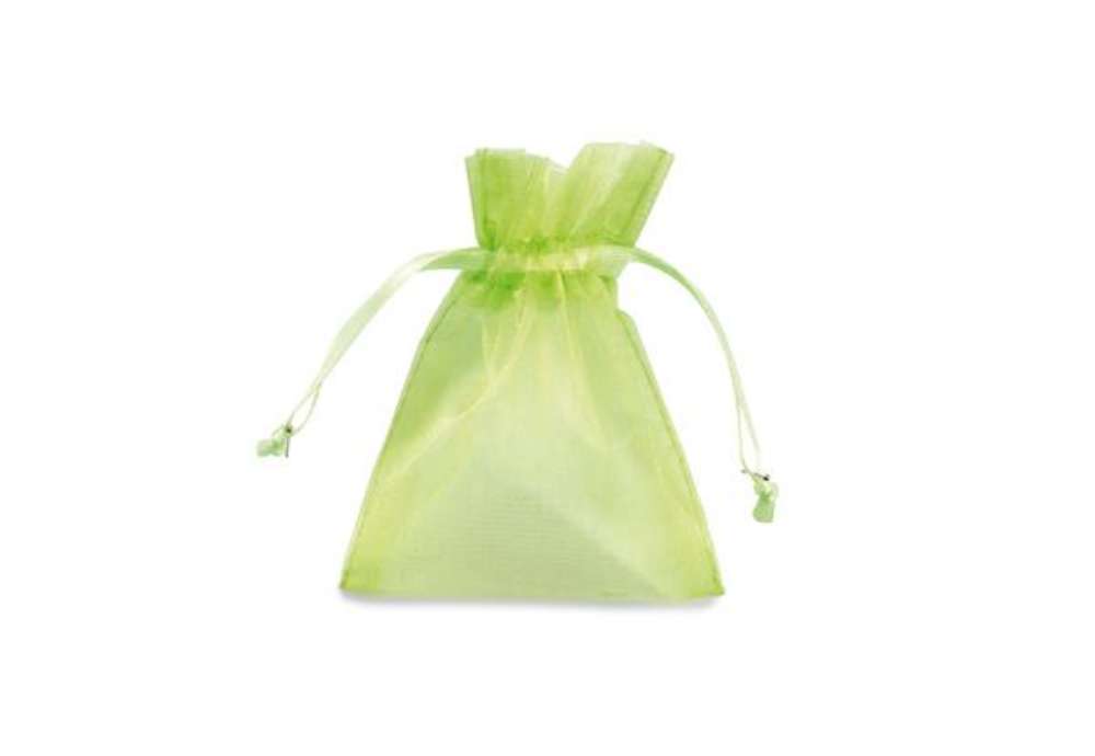 Immagine di Sacchetti organza Milly - 12,5 x 17 cm - verde mela - PNP - conf. 20 pezzi