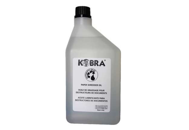 Immagine di Olio per distruggidocumenti - Kobra - flacone 1 L