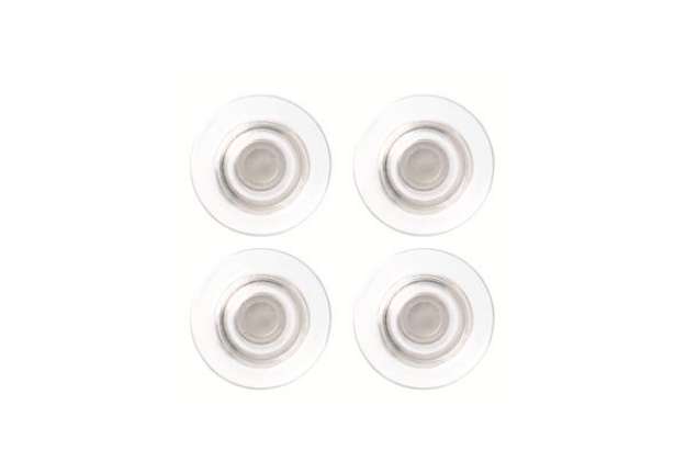 Immagine di Magneti extraforti - diametro 3,2 cm - trasparente - Nobo - blister 4 pezzi
