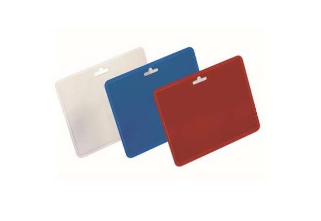 Immagine di Portanome - 6 x 9 cm - orizzontale - trasparente - Durable - conf. 100 pezzi