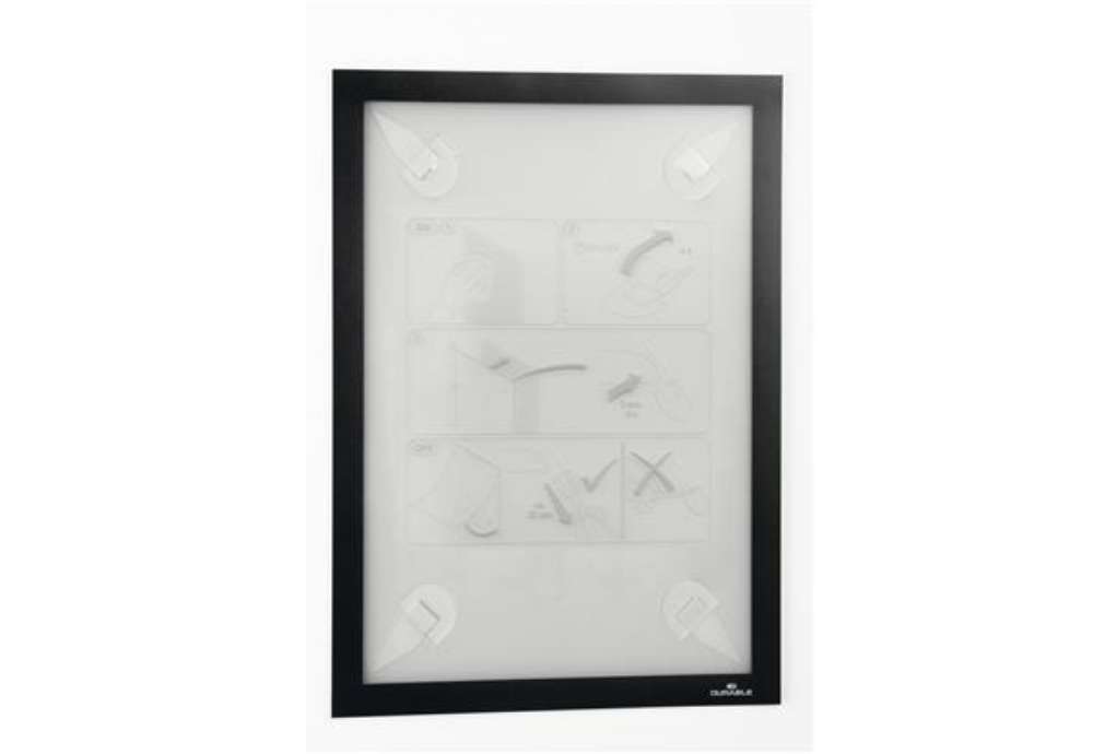 Immagine di Cornice adesiva - Duraframe Wallpaper - A4 - 21 x 29,7 cm - nero - Durable