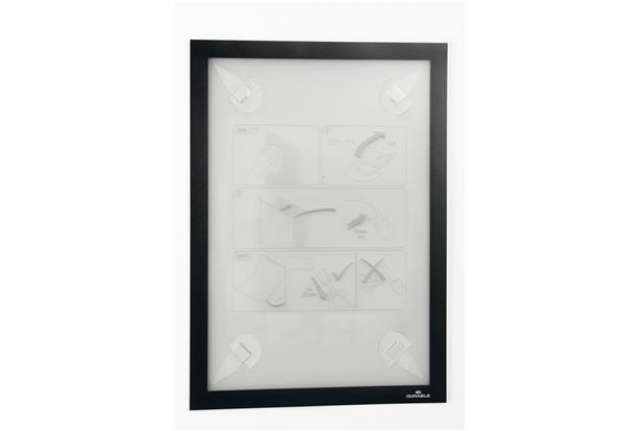 Immagine di Cornice adesiva - Duraframe Wallpaper - A4 - 21 x 29,7 cm - nero - Durable