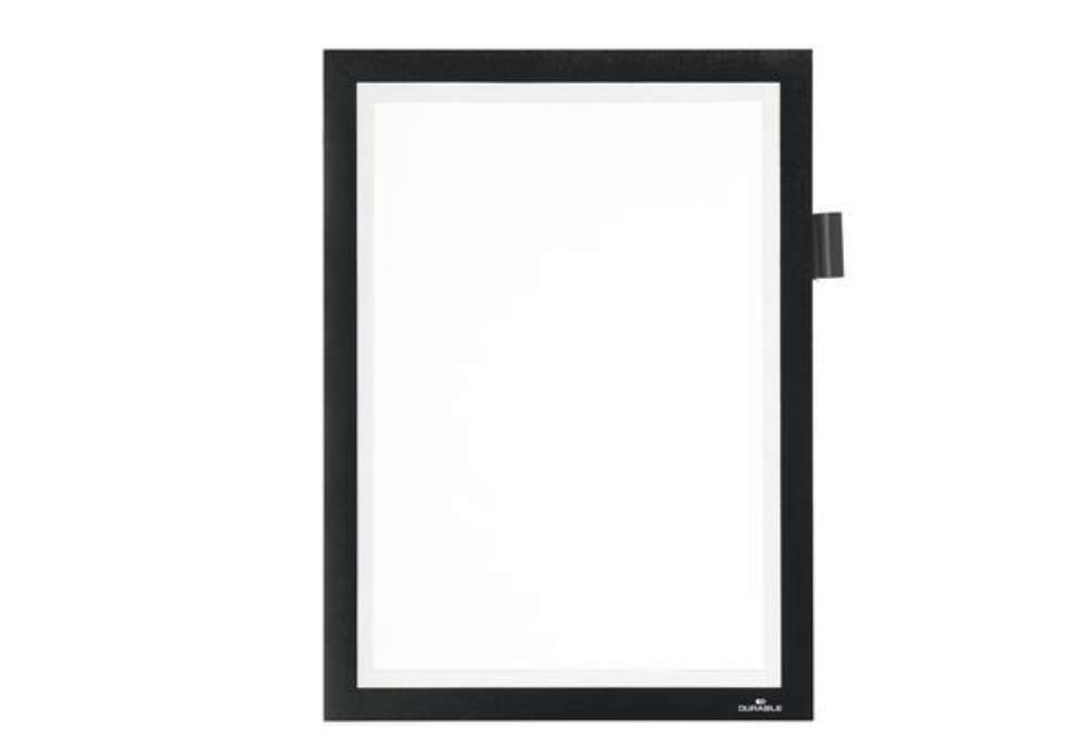 Immagine di Cornice Duraframe - magnetica - A4 - 21 x 29,7 cm - nero - Durable