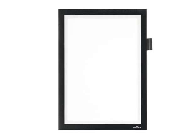 Immagine di Cornice Duraframe - magnetica - A4 - 21 x 29,7 cm - nero - Durable