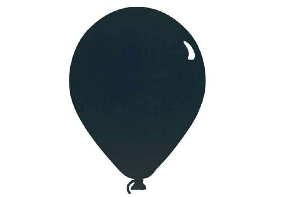 Immagine di Lavagna da parete Silhouette - 39,6 x 29 cm - forma palloncino - nero - Securit