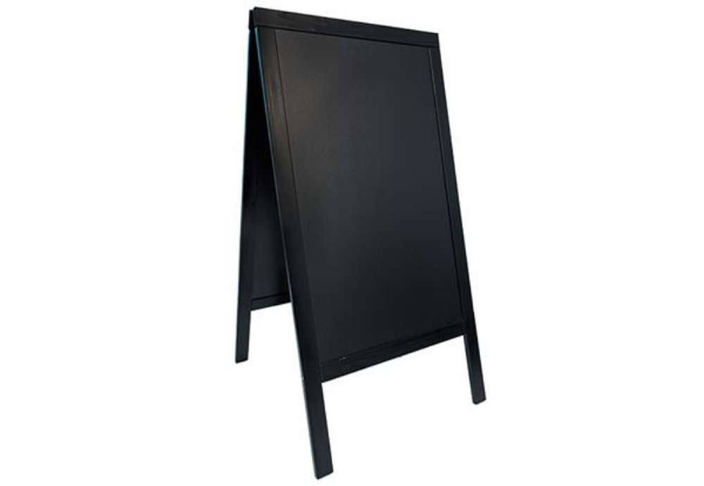 Immagine di Lavagna a cavalletto - 54,5 x 85 x 44 cm - nero - Securit