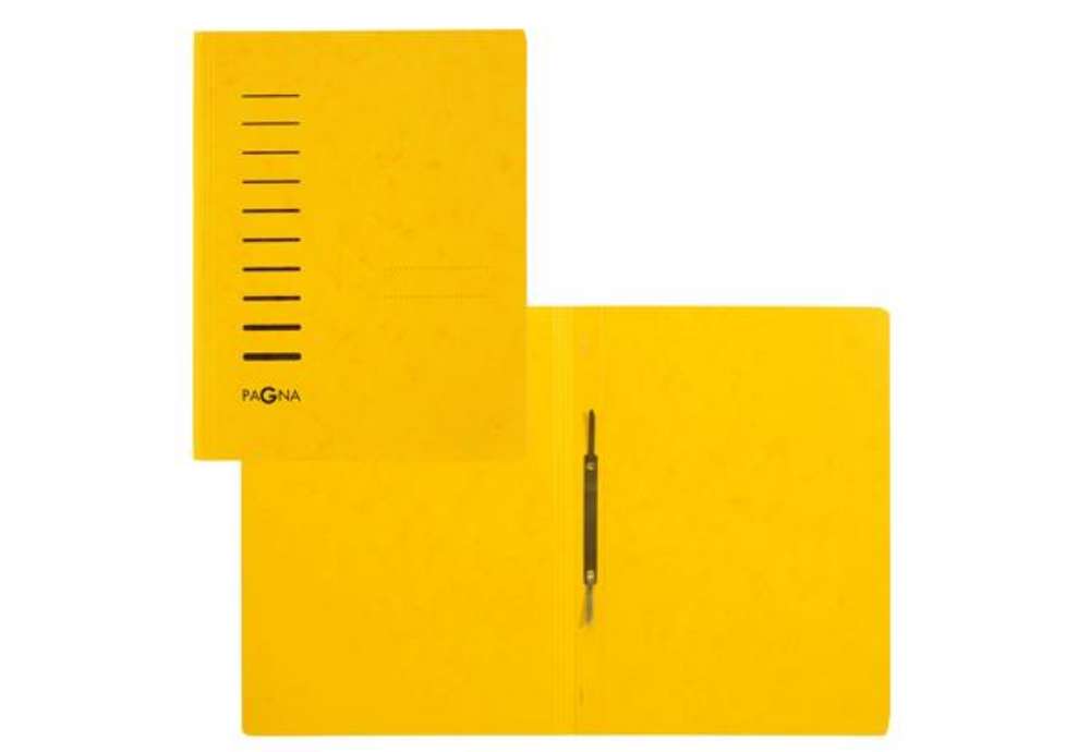 Immagine di Cartellina semplice con pressino- 265 gr - A4 - cartone pressato - giallo - Pagna