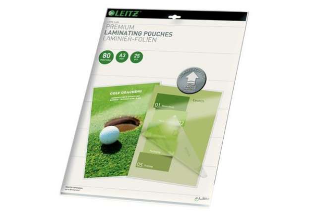 Immagine di Pouches iLAM UDT - plastificazione a caldo - A3 - 303 x 426 mm - 2 x 80 micron - Leitz - scatola 25