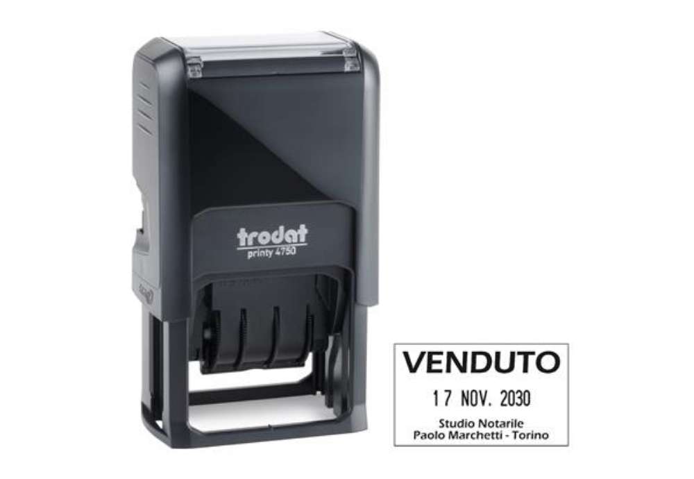 Immagine di Timbro personalizzzabile Printy 4.0 - 41 x 24 mm - Trodat