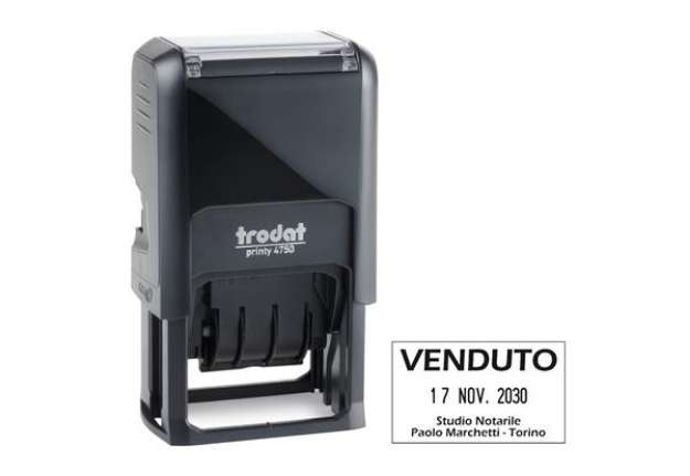 Immagine di Timbro personalizzzabile Printy 4.0 -  41x24 mm - Trodat