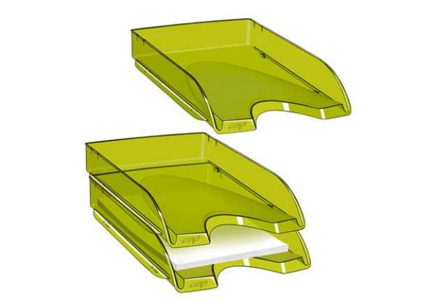 Immagine di Vaschetta portacorrispondenza 200+H - 34,8 x 25,7 x 6,6 cm - bamboo green - Cep