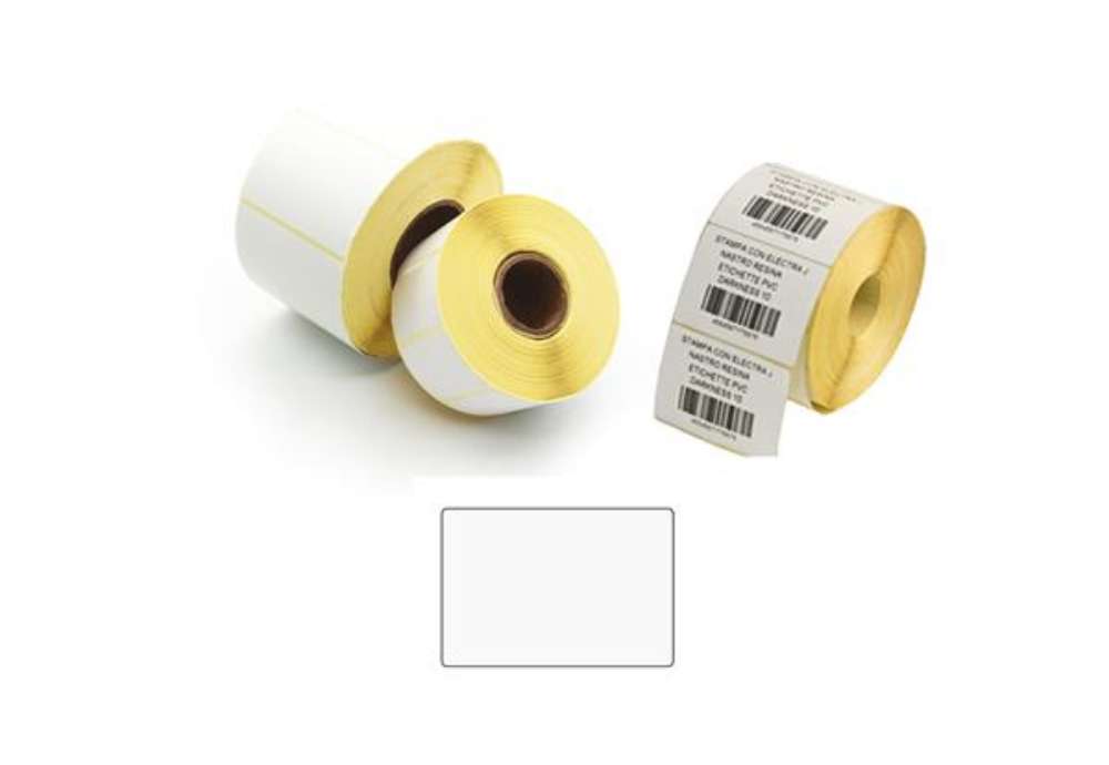Immagine di Etichette per trasferimento termico diretto - 1 pista - 58 x 43 mm - Printex - rotolo da 1000 pezzi