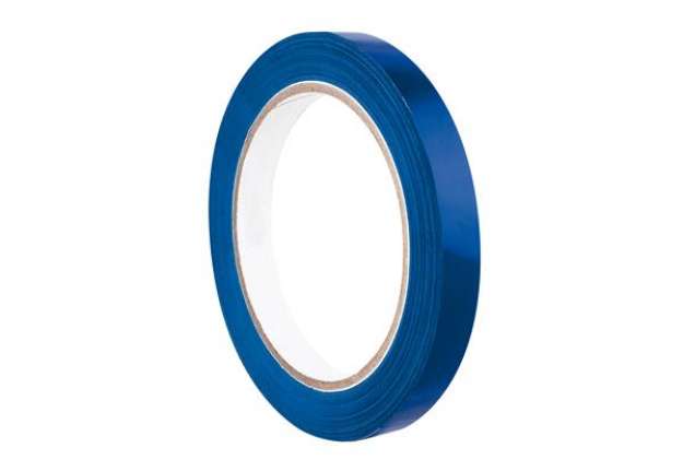 Immagine di Nastro adesivo 350 - 0,9 cm x 66 m - PVC - blu - Eurocel