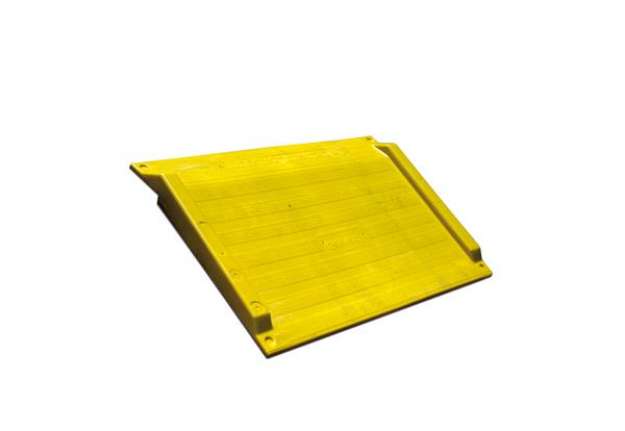 Immagine di Rampa per scalini - 75 x 125,6 x 7,5 cm - giallo