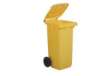 Immagine di Bidone carrellato - 48x55x93 cm - 120 L - giallo - Mobil Plastic