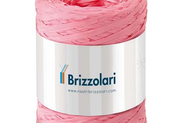 Immagine di Nastro Rafia sintetica - rosa 05 - 5mmx200mt - Brizzolari