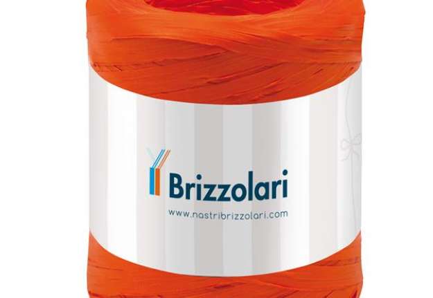 Immagine di Nastro Rafia sintetica - arancione 12 - 5mmx200mt - Brizzolari
