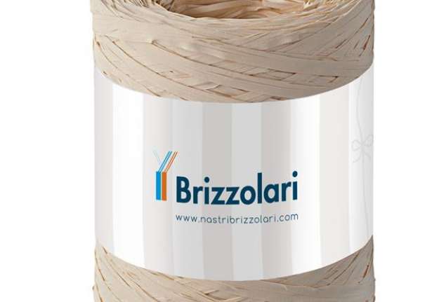 Immagine di Nastro Rafia sintetica - naturale 40 - 5mmx200mt - Brizzolari