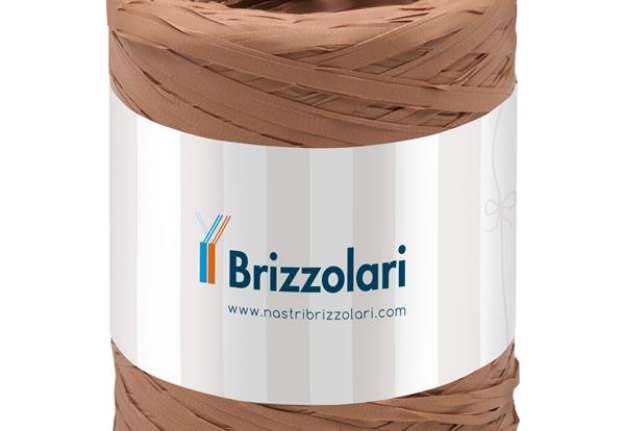 Immagine di Nastro Rafia sintetica - avana 32 - 5mmx200mt - Brizzolari