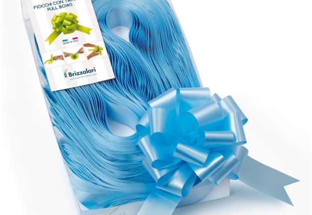 Immagine di Nastri strip 6800 - in polipropilene - azzurro 06 - per fiocco autocomponibile - 31 mm - diametro 13