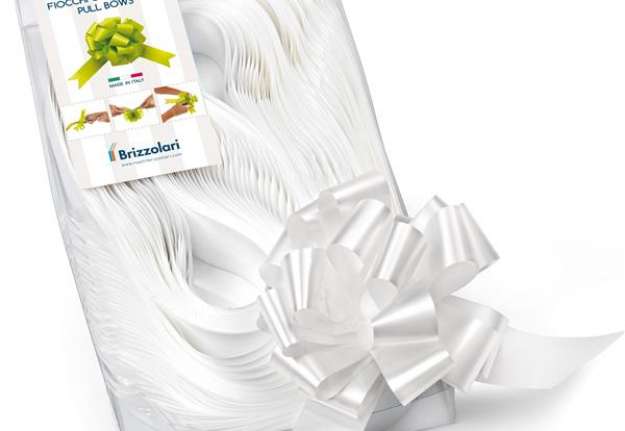 Immagine di Nastri strip 6800 - in polipropilene - bianco 01 - per fiocco autocomponibile - 31 mm - diametro 13