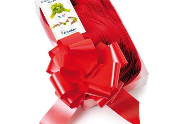 Immagine di Nastri strip 6800 - in polipropilene - rosso 07 - per fiocco autocomponibile - 50 mm - diametro 20 c