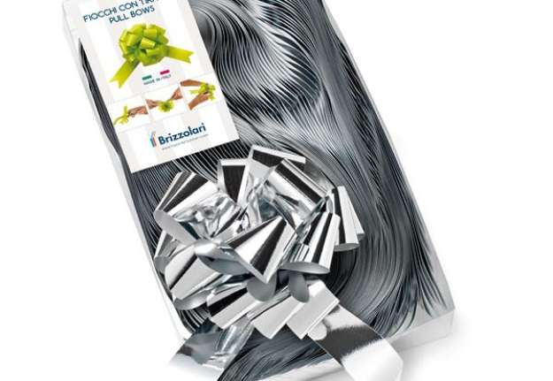 Immagine di Nastro strip metal 6870 - argento 04 - 31 mm - diam. 13 cm - Brizzolari - conf. 30 pezzi
