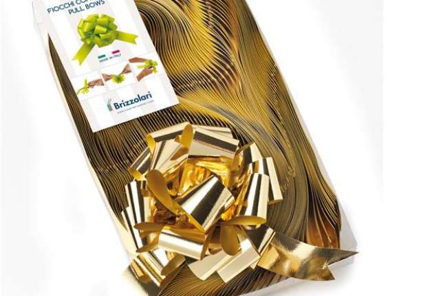 Immagine di Nastro strip metal 6870 - oro 03 - 31 mm - diam. 13 cm - Brizzolari - conf. 30 pezzi
