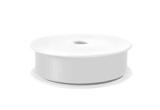 Immagine di Nastro doppio raso - 25mmx25mt - bianco 01 - Brizzolari