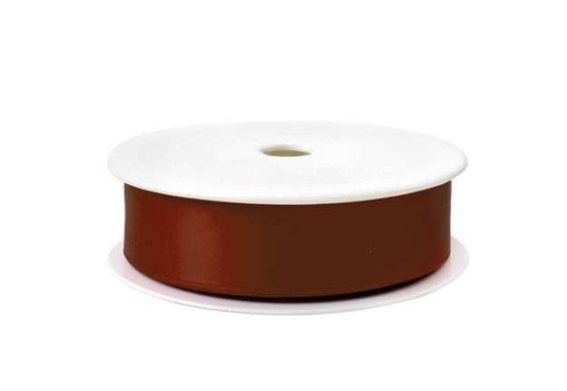 Immagine di Nastro doppio raso - 25mmx25mt - marrone 57 - Brizzolari