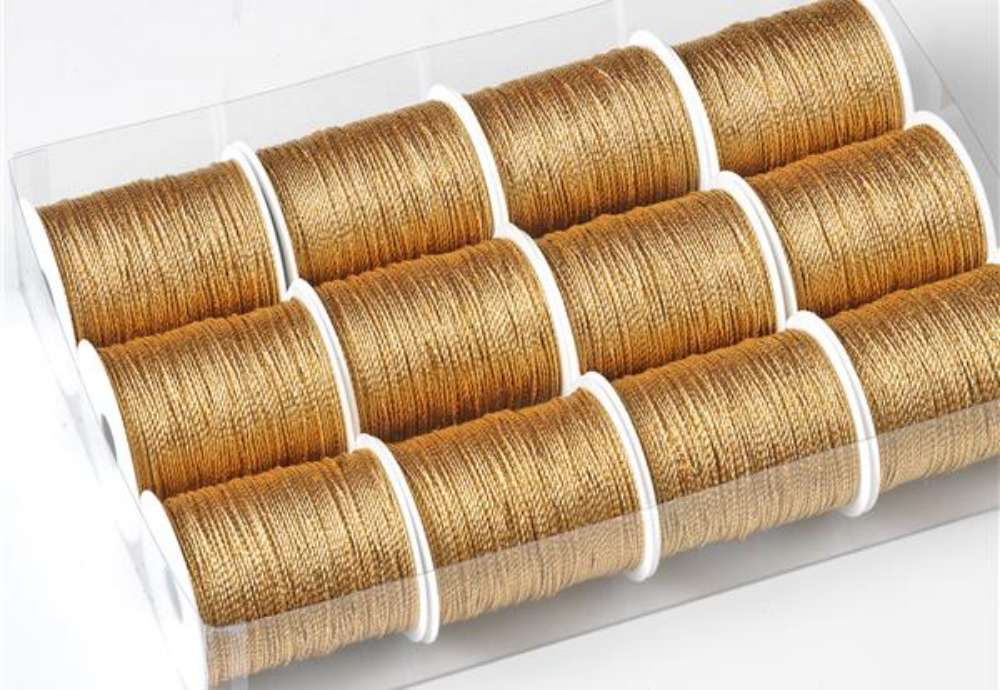 Immagine di Rocchette cordonetto - 2 capi - 20 mt - oro - Brizzolari - conf. 12 pezzi