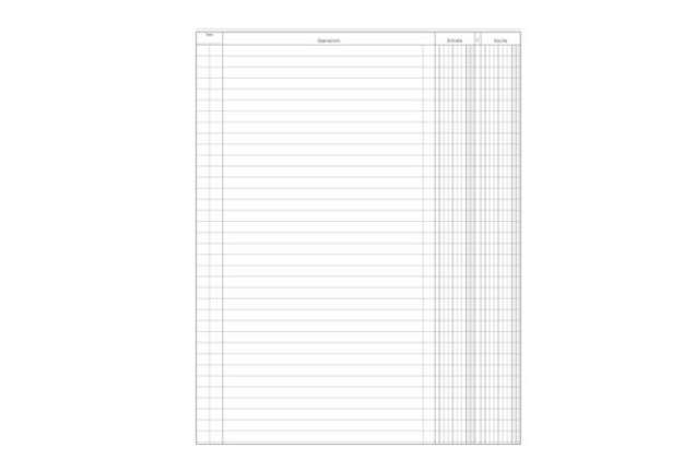Immagine di Registro Entrate-Uscite - 100 pagine - 31 x 24,5 cm - DU135800000 - Data Ufficio