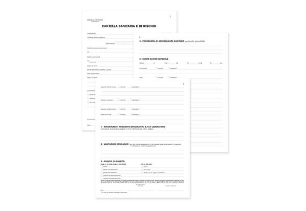 Immagine di Registro cartella sanitaria di rischio - 34 pagine - 31 x 24,5 cm - DU131910000 - Data Ufficio