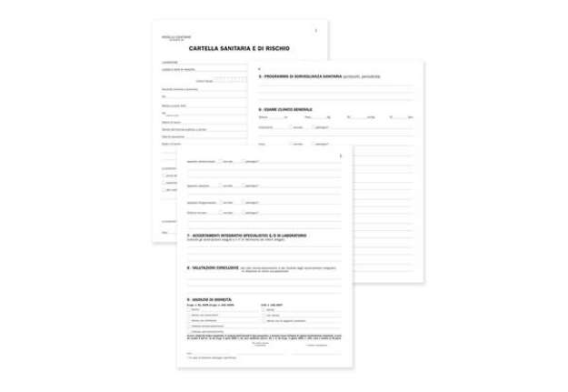 Immagine di Registro cartella sanitaria di rischio - 34 pagine - 31 x 24,5 cm - DU131910000 - Data Ufficio