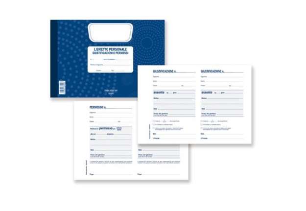 Immagine di Blocco libretto delle giustificazioni - 25 fogli - 21,5 x 14,8 cm - DU3026PS000 - Data Ufficio