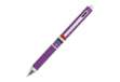 Immagine di Penna a sfera a scatto multifunzione - fusto viola gommato Italia - Osama