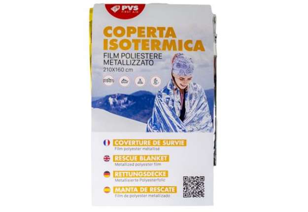 Immagine di Coperta isotermica - 210x160 cm - oro/argento - PVS