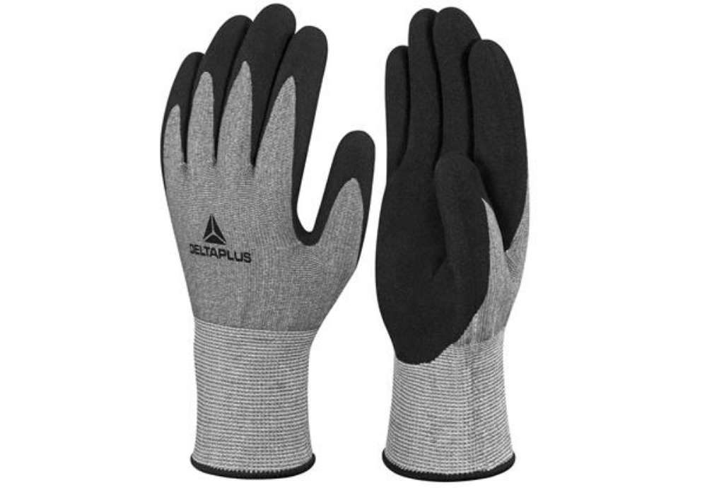 Immagine di Guanti antitaglio Venicut F01- maglia Xtrem Cut - palmo in nitrile - taglia 10 - grigio - Deltaplus