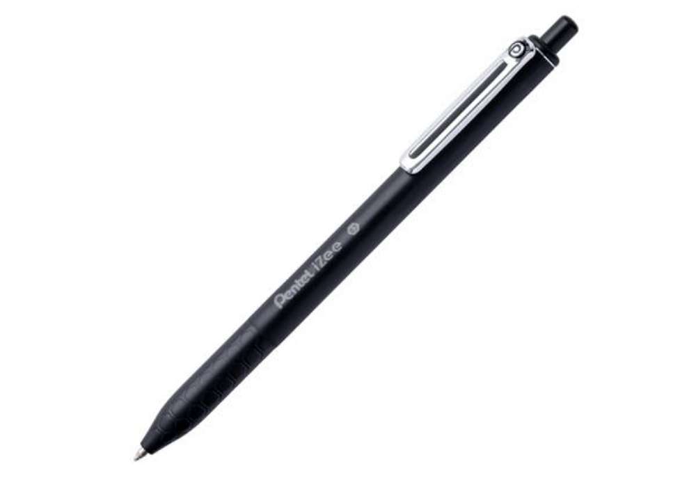 Immagine di Penna a sfera a scatto iZee - punta 0,7 mm - nero - Pentel