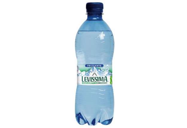 Immagine di Acqua frizzante - PET 100% riciclabile - bottiglia da 500 ml - Levissima