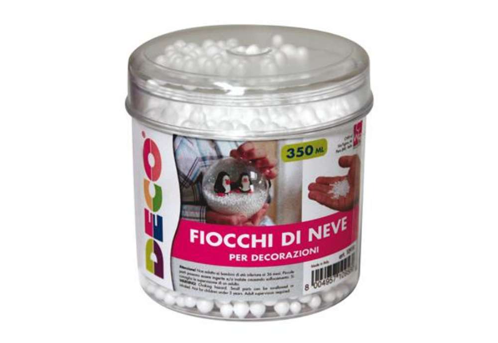 Immagine di Palline di neve in polistirolo - Deco - barattolo 350 ml
