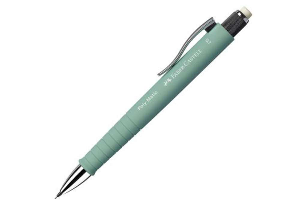 Immagine di Portamine Poly Matic - mina 0,7 mm - fusto verde menta - Faber-Castell