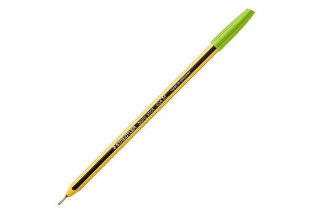 Immagine di Penna a sfera Noris Stick - punta 1,0 mm - verde chiaro - Staedtler - conf. 10 pezzi