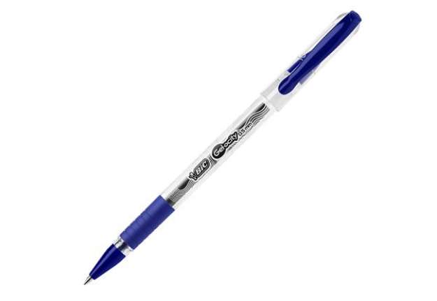 Immagine di Penne a sfera con cappuccio Gelocity Stic - punta 0,5 mm - blu - Bic - scatola 30 pezzi