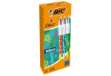 Immagine di Penna a sfera scatto multifunzione 4 Colours Velours - punta 1,0 mm - 4 colori - Bic - conf. 12 pezz